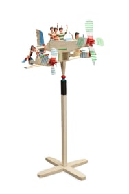 EDWARD LARSON, FOLK ART PINWHEEL SCULPTURE 1983