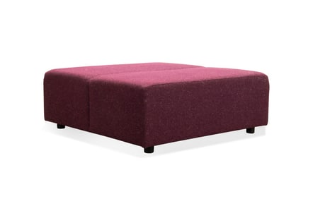 STEELCASE COALESSE PURPLE UPHOLSTERED OTTOMAN