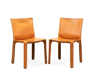 MARIO BELLINI FOR CASSINA, PAIR OF 'CAB' CHAIRS