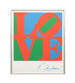 R. INDIANA, 'LOVE' SERIGRAPH POSTER, 2002
