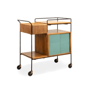 ARTHUR UMANOF MID-CENTURY BAR CART