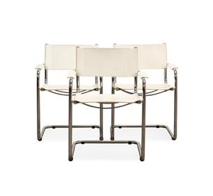 MART STAM, THREE CANTILEVER ARMCHAIRS