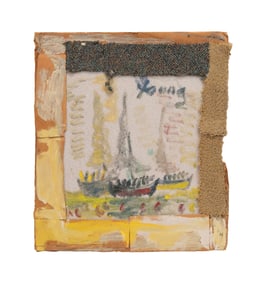 PURVIS YOUNG, MIXED MEDIA ON CARDBOARD