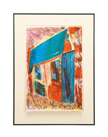 BEVERLY BUCHANAN 'HAPPY SHACK' LITHOGRAPH