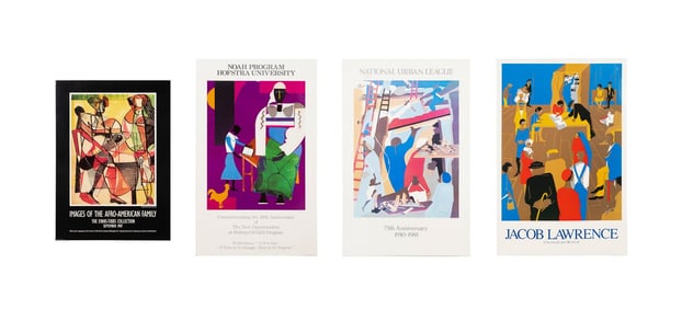 FOUR AFTER R. BEARDEN AND J. LAWRENCE POSTERS