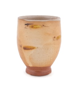 MICHAEL SIMON, FISH MOTIF STONEWARE SMALL CUP