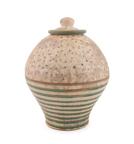 TERUYANA-KELLEHR, LARGE PATTERNED EARTHENWARE JAR