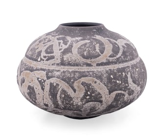 HARVEY SADOW, CERAMIC 'LIANG'S GARDEN LOTUS VESSEL
