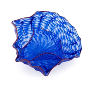 CHIHULY, PERSIAN SERIES WITH RED LIP WRAP, 1983