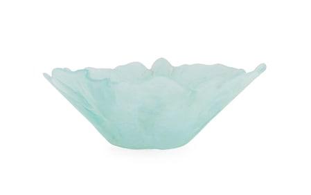 JEFFREY M. ANDREWS FOR FELT FUSED GLASS BOWL, 1992