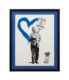 MR. BRAINWASH, 'LOVE IS THE ANSWER' BLUE, 2012
