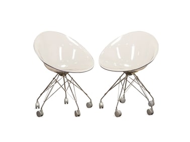 STARCK FOR KARTELL, 'ERO S' WIRE BASE CHAIRS