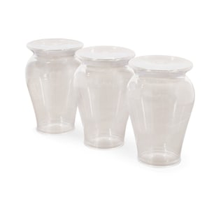 STARCK FOR KARTELL, THREE 'LA BOHEME' STOOLS