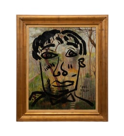 PETER KEIL, UNTITLED PORTRAIT, OIL ON CANVAS
