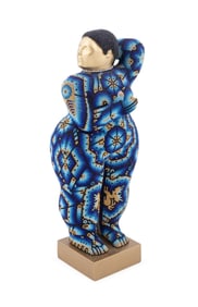R. WOLFRYD (CHROMA), 'THE DIVA', HUICHOL SCULPTURE