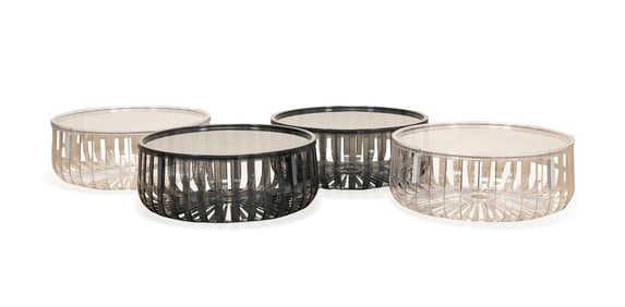 BOUROULLEC BROS. FOR KARTELL, 4 'PANIER' TABLES