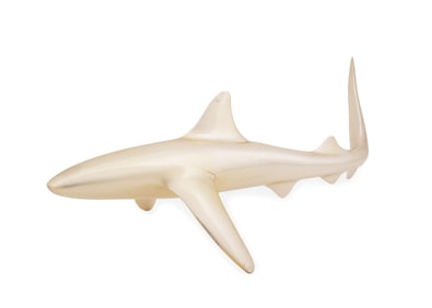 ENRIQUE JOLLY FOR D'ARGENTA SILVER SHARK SCULPTURE