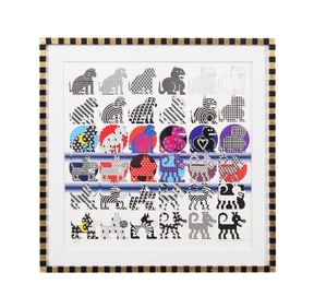 PEDRO FRIEDEBERG, '36 PERRITOS...' FRAMED PRINT
