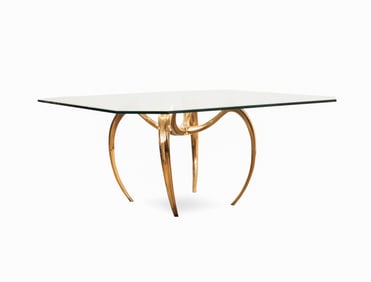 MANUEL CARBONELL GILT BRONZE 'SPIDER' DINING TABLE