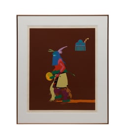 JOHN NIETO 'ZUNI RAIN DANCER' SERIGRAPH