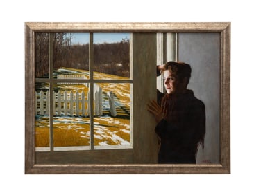 MENG LUDING 'SPRING AIR' 1997 OIL PAINTING