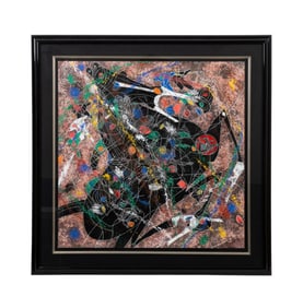 JIANG TIE FENG 'BLACK HORSE' SERIGRAPH