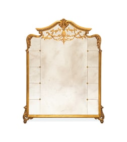 OVERIZED NEOCLASSICAL STYLE GILTWOOD MIRROR