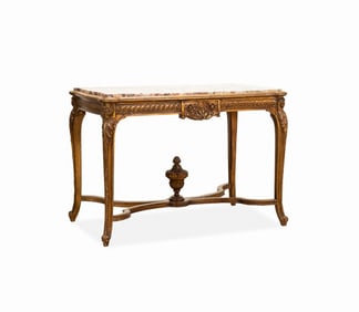 REGENCE / LOUIS XV STYLE GILTWOOD SALON TABLE