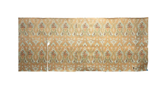 MAUNY, 22 'ECUREUIL' HAND-BLOCKED WALLPAPER PANELS
