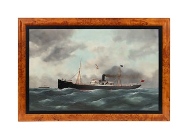 EDOUARD ADAM I, 'MAROA' STEAM SHIP, 1907 OIL