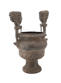 AFTER CLAUDE BALLIN, JANUS VERSAILLES BRONZE URN