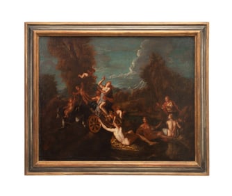 ABDUCTION OF PROSERPINE, OIL, 19TH C AFTER LAFOSSE