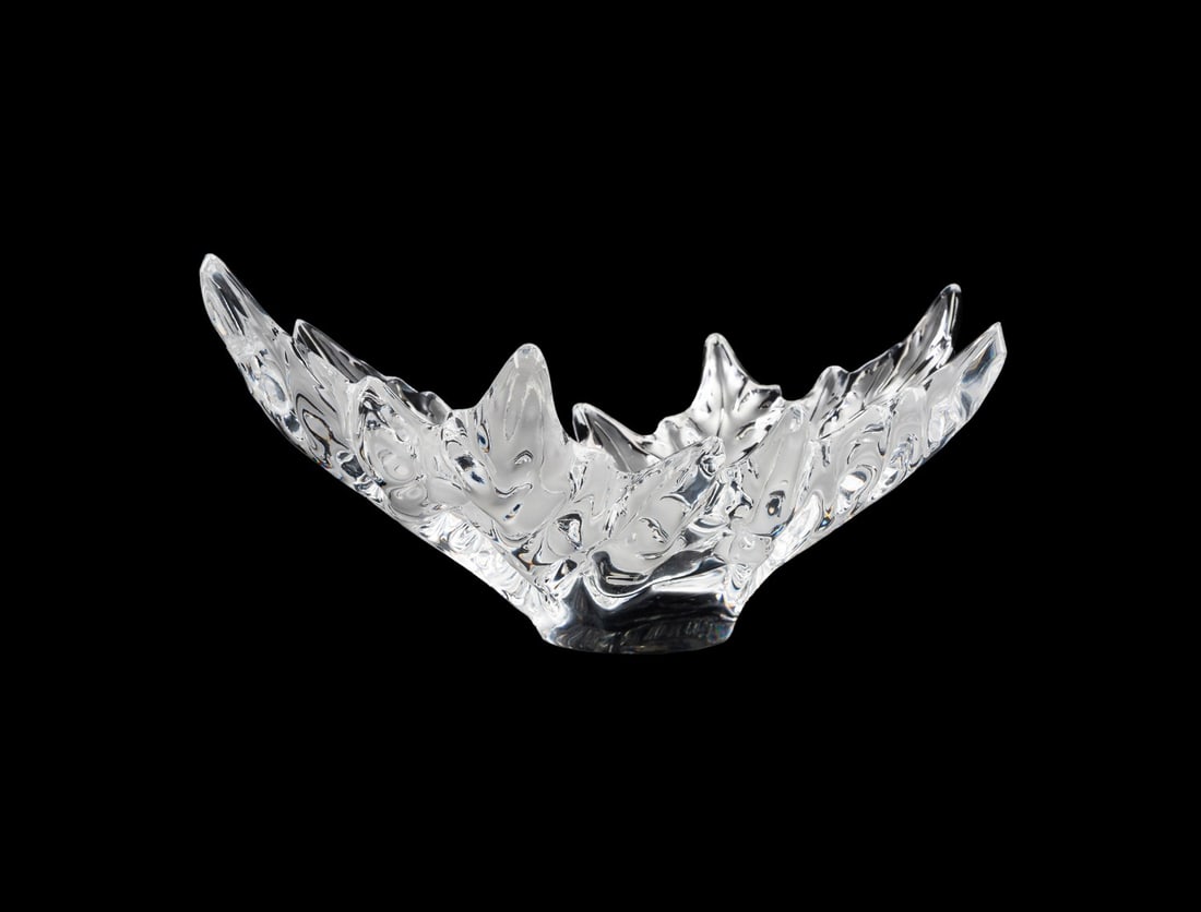 LALIQUE 'CHAMPS ELYSEES' CLEAR & FROSTED BOWL (1 of 8)