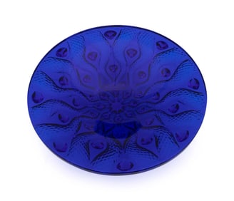 LALIQUE COBALT 'SERPENTINE' LIMITED EDITION BOWL