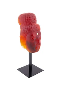 DAUM AMBER BODHISATTVA HEAD, ARTISTS PROOF 3