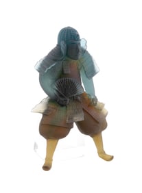 DAUM PATE DE VERRE SAMURAI SCULPTURE, 2/288