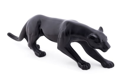 DAUM 'LA PANTHERE NOIRE' SCULPTURE, 2/1000