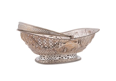 NEOCLASSICAL REVIVAL SILVERPLATE FRUIT BASKET