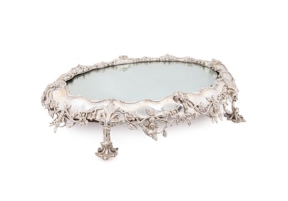 ELKINGTON & CO VICTORIAN SILVERPLATE PLATEAU, 1848