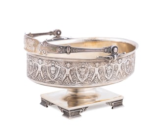 STARR & MARCUS STERLING RENAISSANCE REVIVAL BASKET
