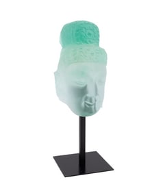 DAUM GREEN BODHISATTVA SCULPTURE, 6/288