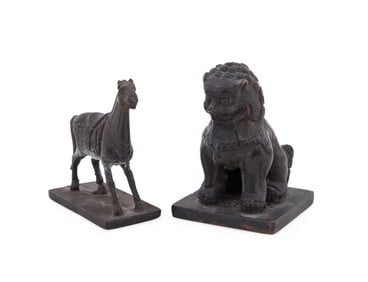 TWO CHINESE BRONZE SEAL STAMPS