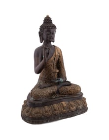 19TH CENTURY BRONZE ASIAN BUDDHA