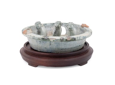 CHINESE ARCHAIC RAMS IN A PEN