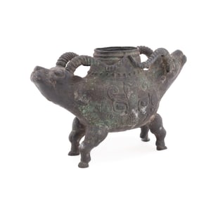 ARCHAIC BRONZE RITUAL VESSEL