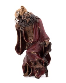 CHINESE SHIWAN FIGURE OF THE IMMORTAL LI TIEGUAI