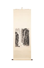 MOUNTAIN GORGE LANDSCAPE SCROLL, MANNER OF WENZHI