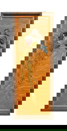 MENABONI, PERCHED WOOD DUCKS, OIL ON WOOD PANEL