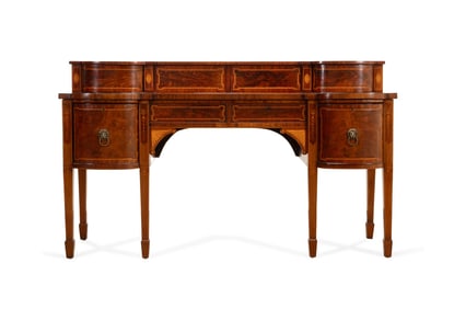 HEPPLEWHITE MAHOGANY INLAID SIDEBOARD