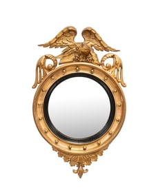 REGENCY STYLE EAGLE CREST CONVEX MIRROR